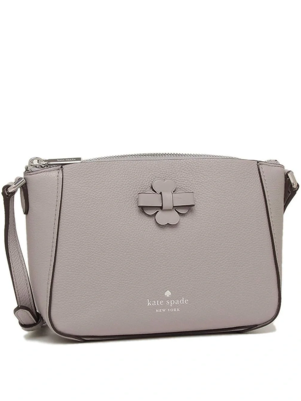 kate spade Pebbled Leather Crossbody Bag in Soft Taupe